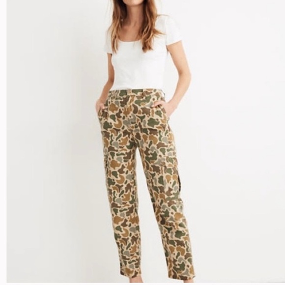 Madewell Camo Cargo High Rise Pants - Picture 1 of 12